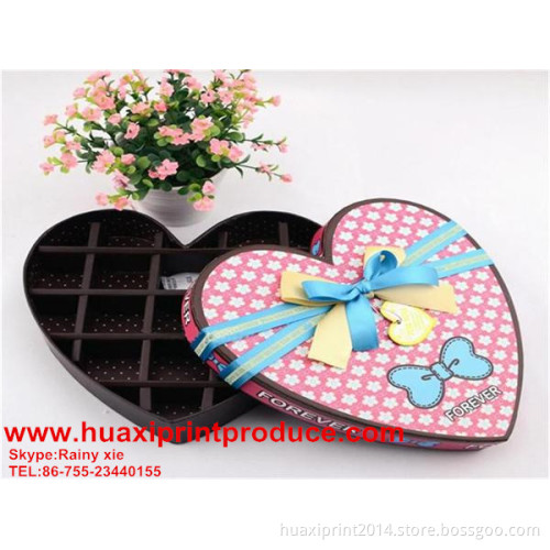heart-shape pink with ribbon